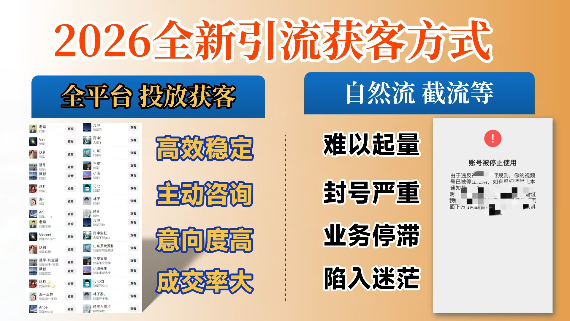 【首发】打破获客壁垒,如何利用投放实现财富自由与事业升级-副业小助手-全网项目库