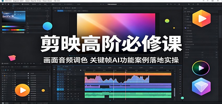 剪映高阶必修课：画面音频调色，关键帧AI功能案例落地实操-副业小助手-全网项目库