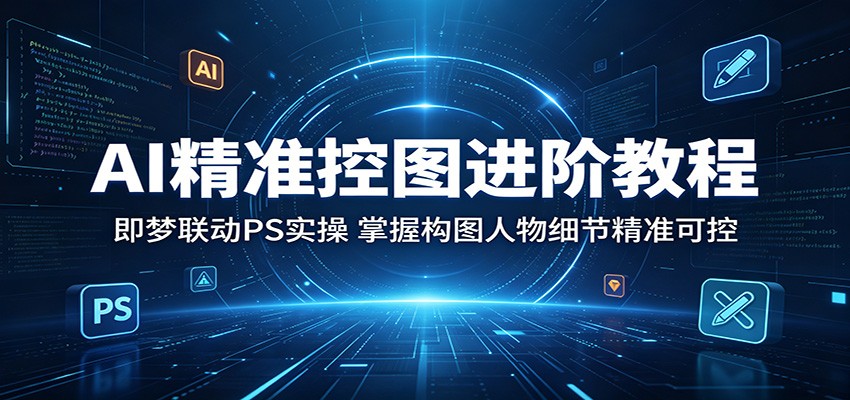 AI精准控图进阶教程：即梦联动PS实操，掌握构图人物细节精准可控-副业小助手-全网项目库