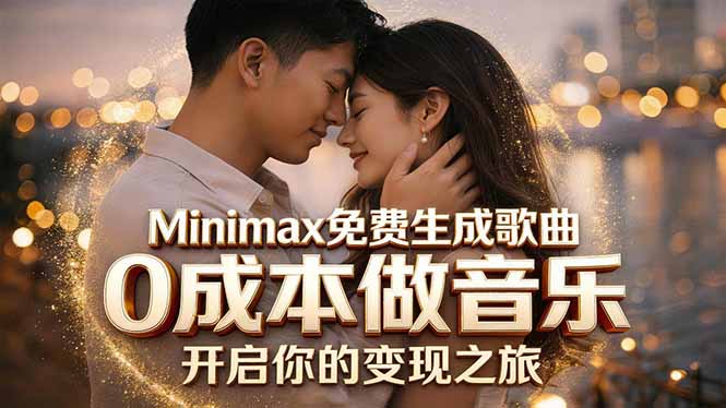 (18401期)Minimax免费生成歌曲实测!0成本做音乐,说唱流行Lofi一键生成-副业小助手-全网项目库