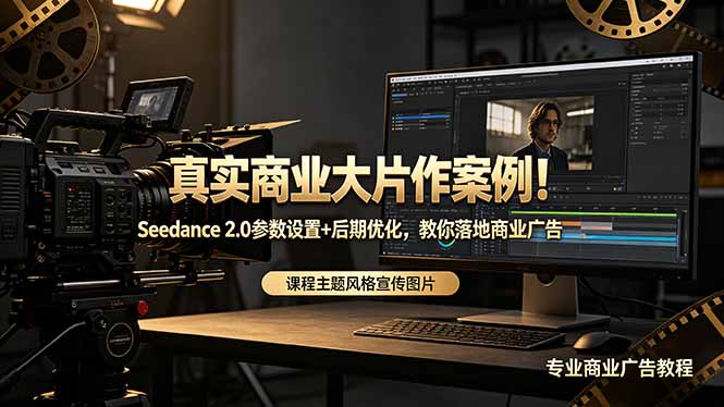 （18484期）真实商业大片作案例！Seedance 2.0参数设置+后期优化，教你落地商业广告-副业小助手-全网项目库